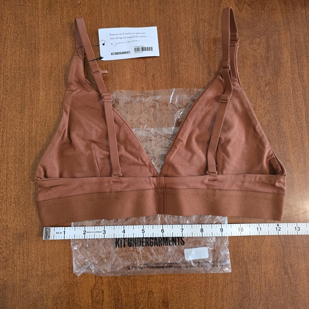 ThirdLove X Kit Undergarments Soft Wireless Bra / Bralette in Brown - Size Small - Picture 5 of 10